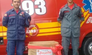 Corpo de Bombeiros faz campanha para arrecadação de alimentos