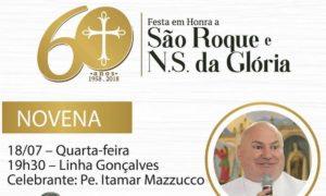 Novenas dão início às festividades em homenagem a São Roque e Nossa Senhora da Glória