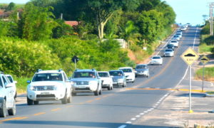 Motoristas enfrentam lentidão na volta da praia