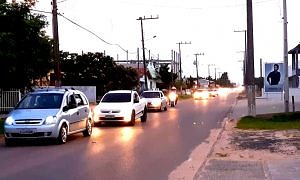 Teste de paciência: motorista enfrenta fila na volta do Balneário Esplanada