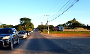 Movimento intenso na volta do Balneário Esplanada neste domingo