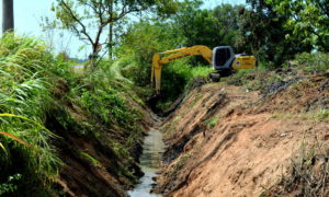 Trabalho de prevenção de cheias segue intenso em Morro da Fumaça