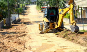 Iniciam as obras para pavimentação da Rua Bepe Bertan