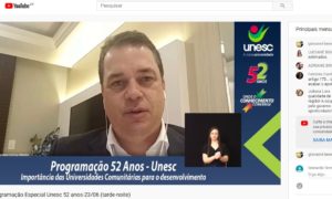 Unesc 52 anos: autoridades e personagens da política pública dialogam sobre o futuro do ensino e das comunitárias