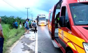 Colisão no Bairro Capelinha deixa motociclista ferido