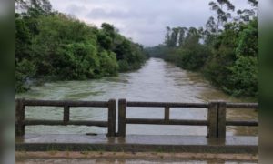 Previsão indica redução do nível do Rio Urussanga durante a tarde