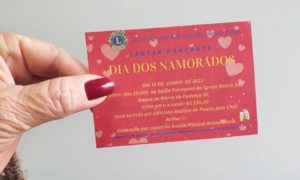 Lions Clube Novos Horizontes promove jantar dançante do Dia dos Namorados