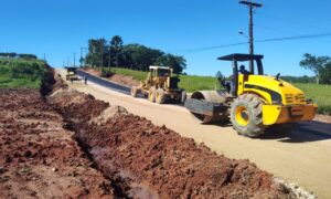 Pavimentação da Rodovia Libero Fortunato em fase de conclusão