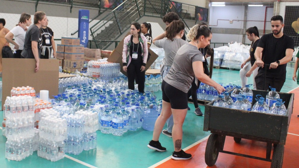 SOS Rio Grande do Sul: Unesc envia 750 toneladas de donativos para vítimas das cheias