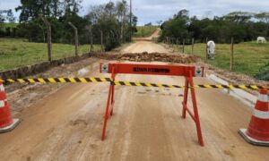 Ponte do Rio Ronco D’Água é interditada para reconstrução