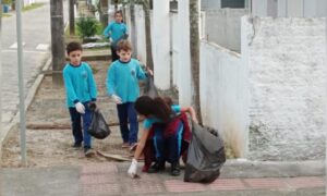 Alunos do Bairro Graziela desenvolvem projeto “O meio ambiente pede socorro”