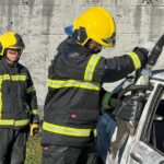 Bombeiros realizam treinamento de Resgate Veicular