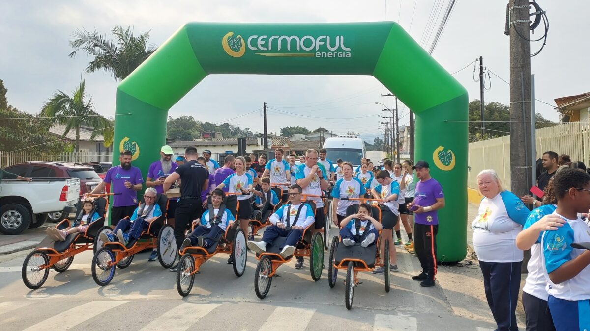 Esporte e inclusão marcam sucesso do Passeio da Apae de Morro da Fumaça