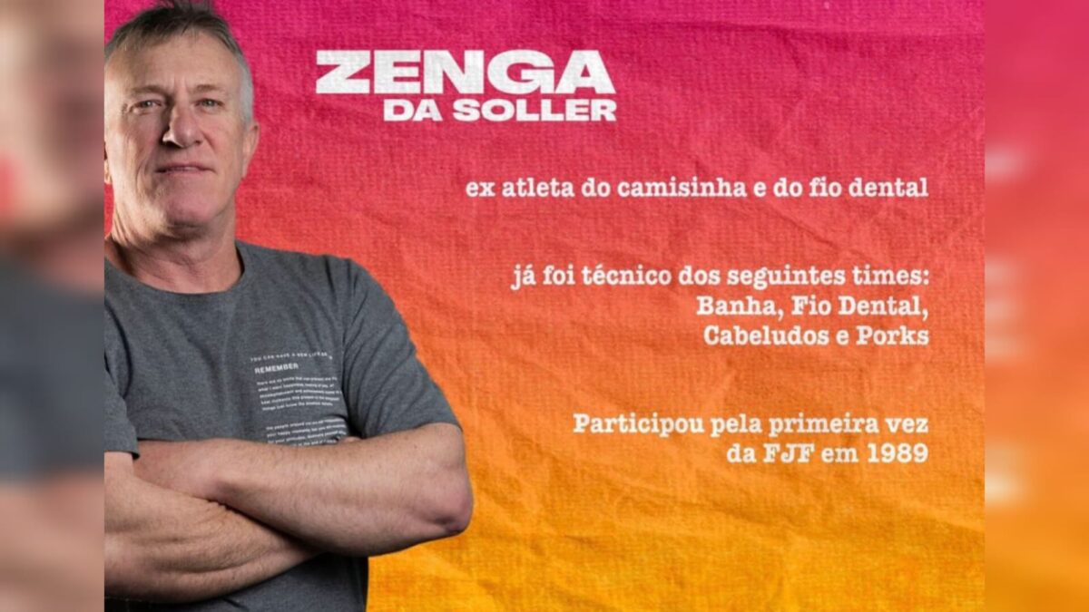 Ex-jogador Zenga da Soller será homenageado na Taça 2024 do Campeonato de Futsal da FJF