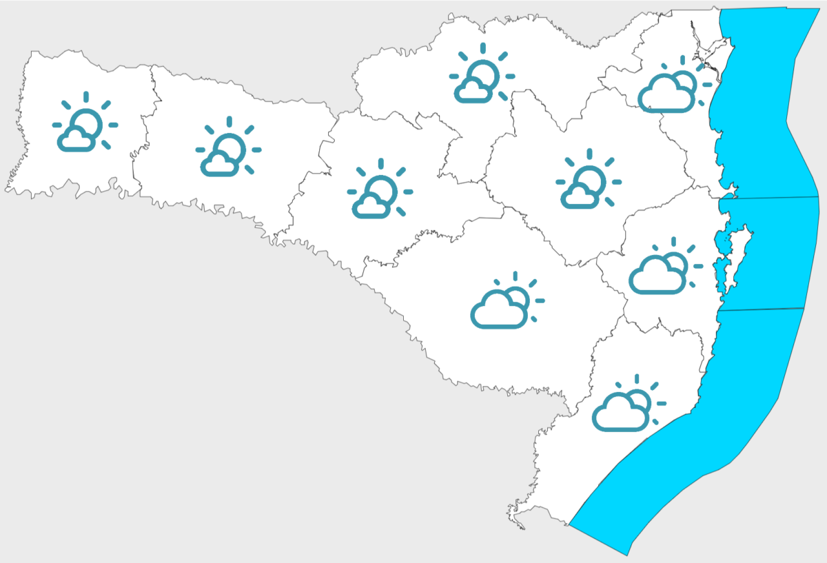 Confira a previsão do tempo para esta segunda-feira (2)