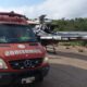 Bombeiros de Morro da Fumaça socorrem mulher que caiu de escada em Treze de Maio