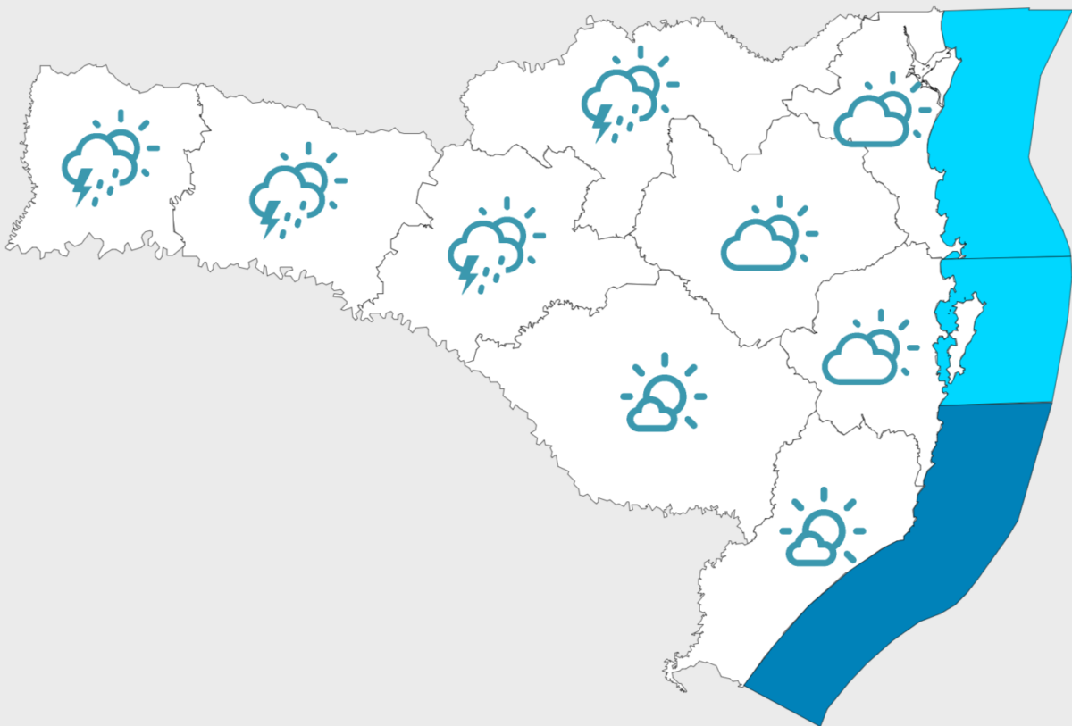 Confira a previsão do tempo para esta segunda-feira (28)