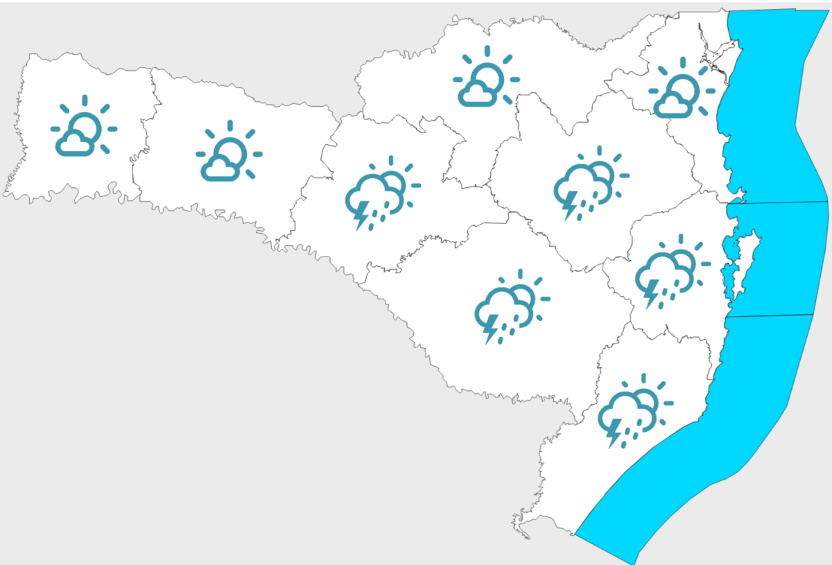 Previsão do tempo para esta terça-feira (26)
