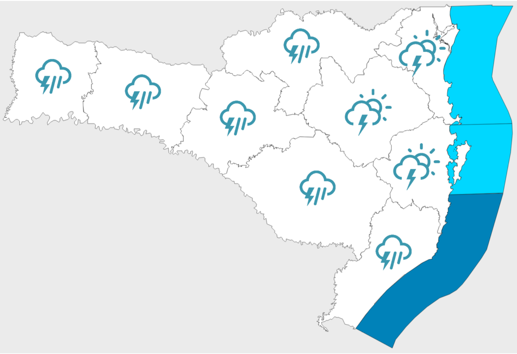 Previsão do tempo para esta terça-feira (19)