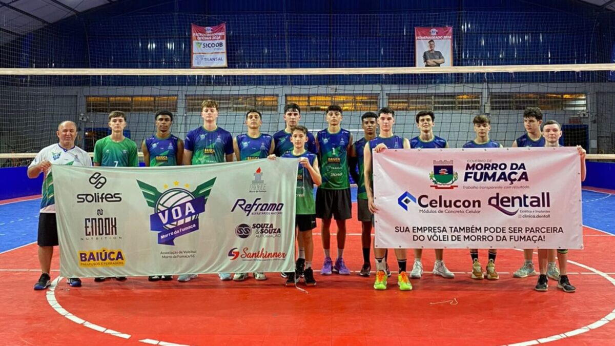 Equipe masculina sub-16 FME/Voa Vôlei de Morro da Fumaça participa da Taça Paraná 2024