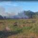 Bombeiros de Morro da Fumaça combatem incêndio em vegetação