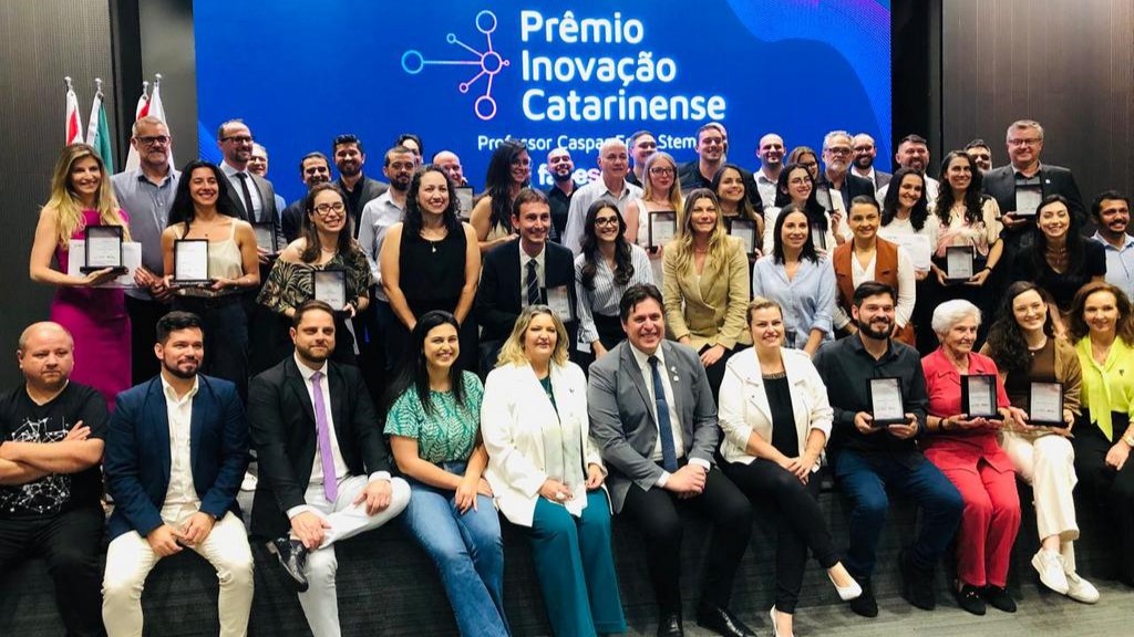 Professores, estudantes e startup incubada na Unesc são reconhecidos no Prêmio Catarinense de Inovação