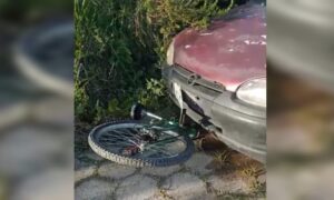 Ciclista é atropelado no Balneário Esplanada