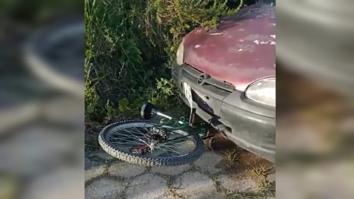 Ciclista é atropelado no Balneário Esplanada