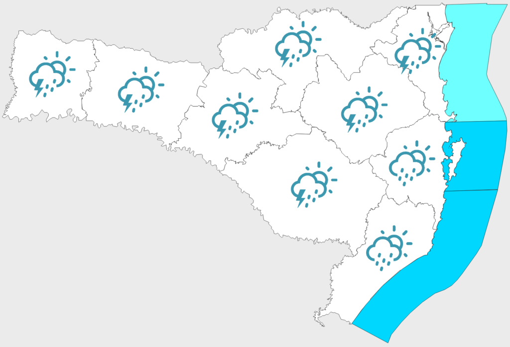 Confira a previsão do tempo para esta segunda-feira (24)