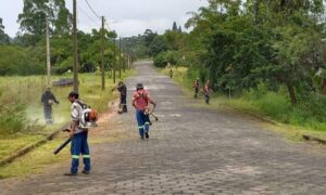 Prefeitura de Morro da Fumaça intensifica serviços de limpeza e corte de grama