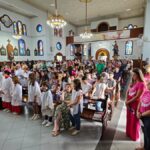 Missa com as crianças reúne famílias na Igreja Matriz São Roque